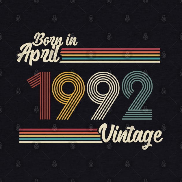 Vintage Born In April 1992 by Jokowow